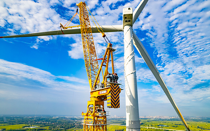 水田工况实录 | 徐工XGL3300-220S擎起185米风电新高度